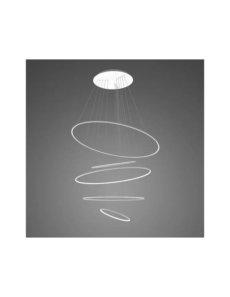 Pendant lamps circles - Altavola Design Led circles pendant lamp No.5 dia.150 cm 3k white dimmable  - product kolory-swiatla.pl 1