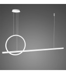 Pendant lamps over the island - Altavola Design LINEA No.2 pendant lamp ¶ 40 cm 3k white   - product 1