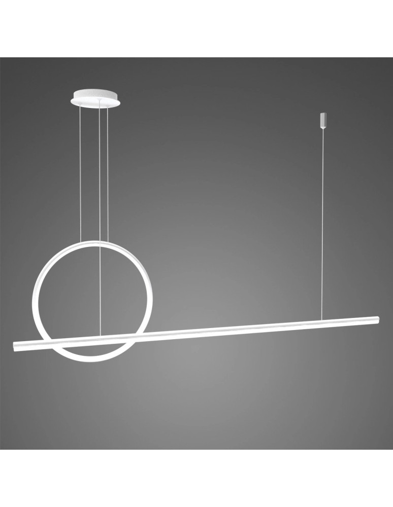 Pendant lamps over the island - Altavola Design LINEA No.2 pendant lamp ¶ 40 cm 3k white   - product kolory-swiatla.pl 1