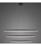 Pendant lamps circles - Altavola Design Led Circles Pendant Lamp No.3 dia.180 cm in 4k black  - product 1