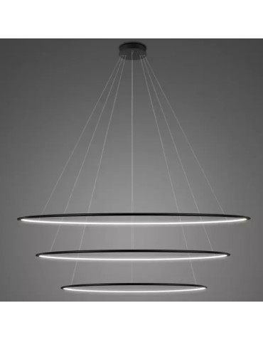 Altavola Design Led Circles Pendant Lamp No.3 dia.180 cm in 4k black 