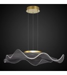 Designer pendant lamps - Altavola Design Velo No. 2 gold pendant lamp  - product 1