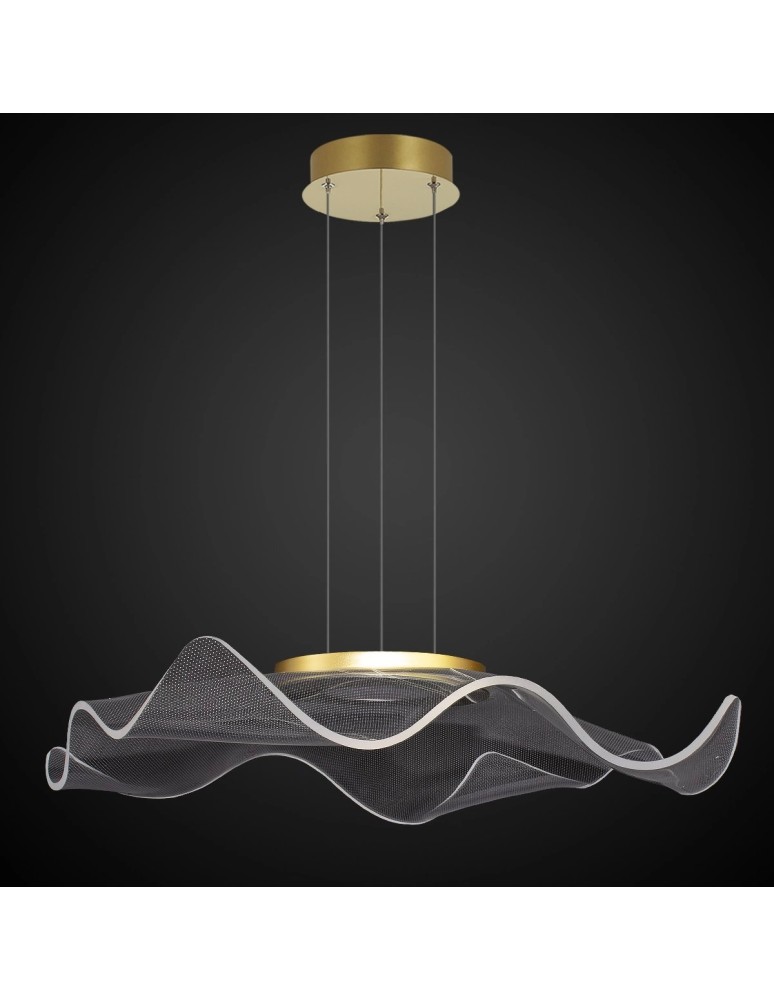Designer pendant lamps - Altavola Design Velo No. 2 gold pendant lamp  - product kolory-swiatla.pl 1