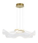 Designer pendant lamps - Altavola Design Velo No. 2 gold pendant lamp  - product 2