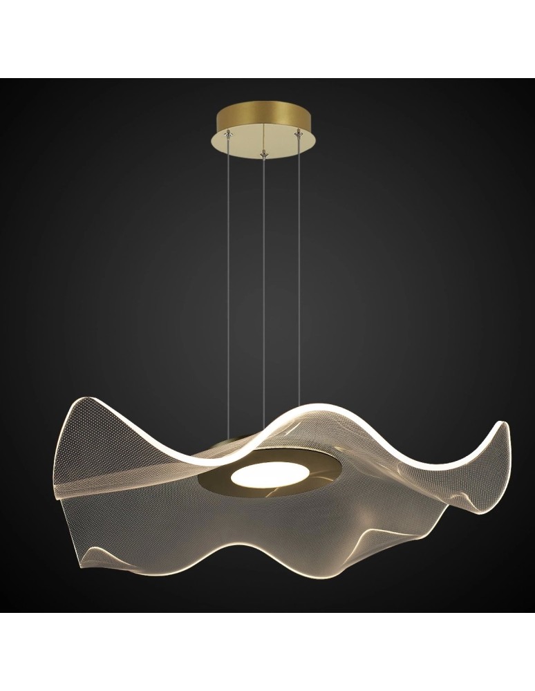 Designer pendant lamps - Altavola Design Velo No. 2 gold pendant lamp  - product kolory-swiatla.pl 5