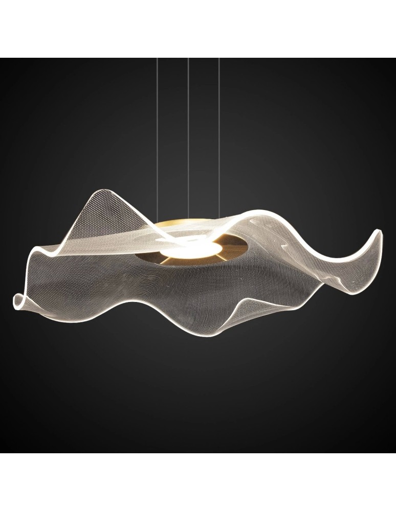 Designer pendant lamps - Altavola Design Velo No. 2 gold pendant lamp  - product kolory-swiatla.pl 6