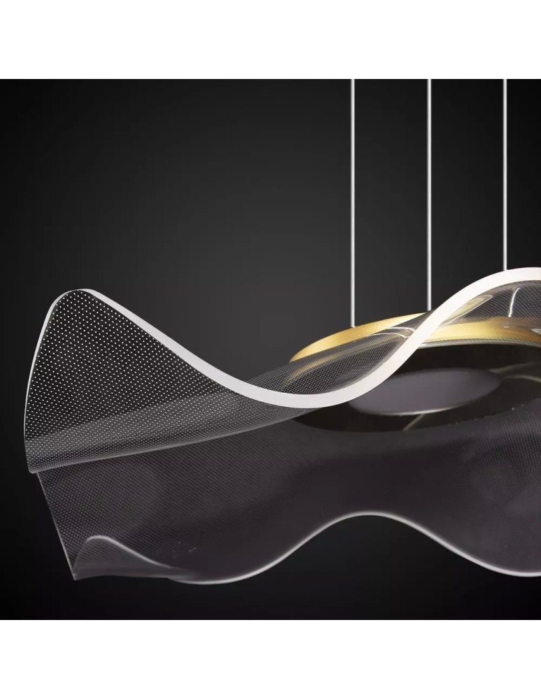 Designer pendant lamps - Altavola Design Velo No. 2 gold pendant lamp  - product kolory-swiatla.pl 7