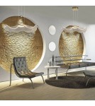 Designer pendant lamps - Altavola Design Velo No. 2 gold pendant lamp  - product 12