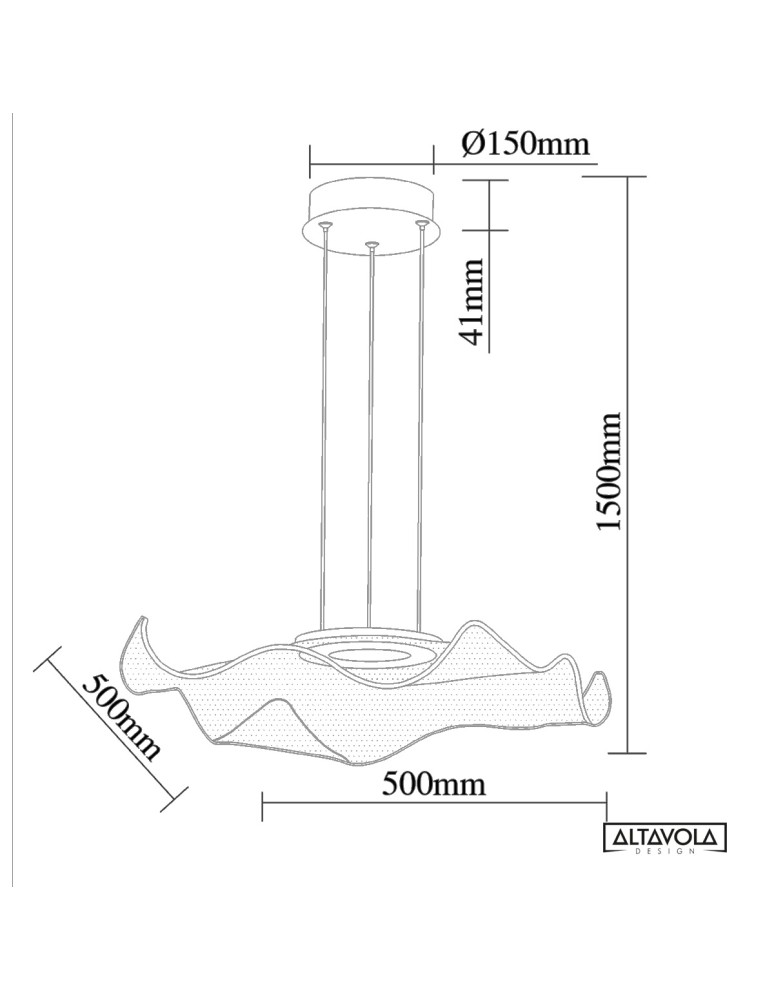 Designer pendant lamps - Altavola Design Velo No. 2 gold pendant lamp  - product kolory-swiatla.pl 14