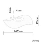 Designer ceiling lamps - Altavola Design Plafond Velo No. 1 Gold   - product 5