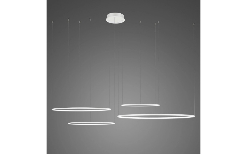Altavola Design Lampa wisząca Ledowe Okręgi No.4 Φ100 cm in 3k biała ściemnialna 
