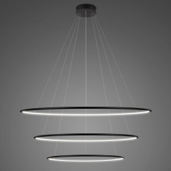 Altavola Design Lampa wisząca Ledowe Okręgi No.3 Φ100 cm in 3k czarna ściemnialna 
