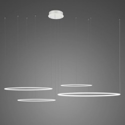 Altavola Design Lampa wisząca Ledowe Okręgi No.4 CO4 śr.100 cm in 4k  biała