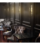 Designer wall lamps - Altavola Design Wall lamp Velo No.1 gold   - product 4