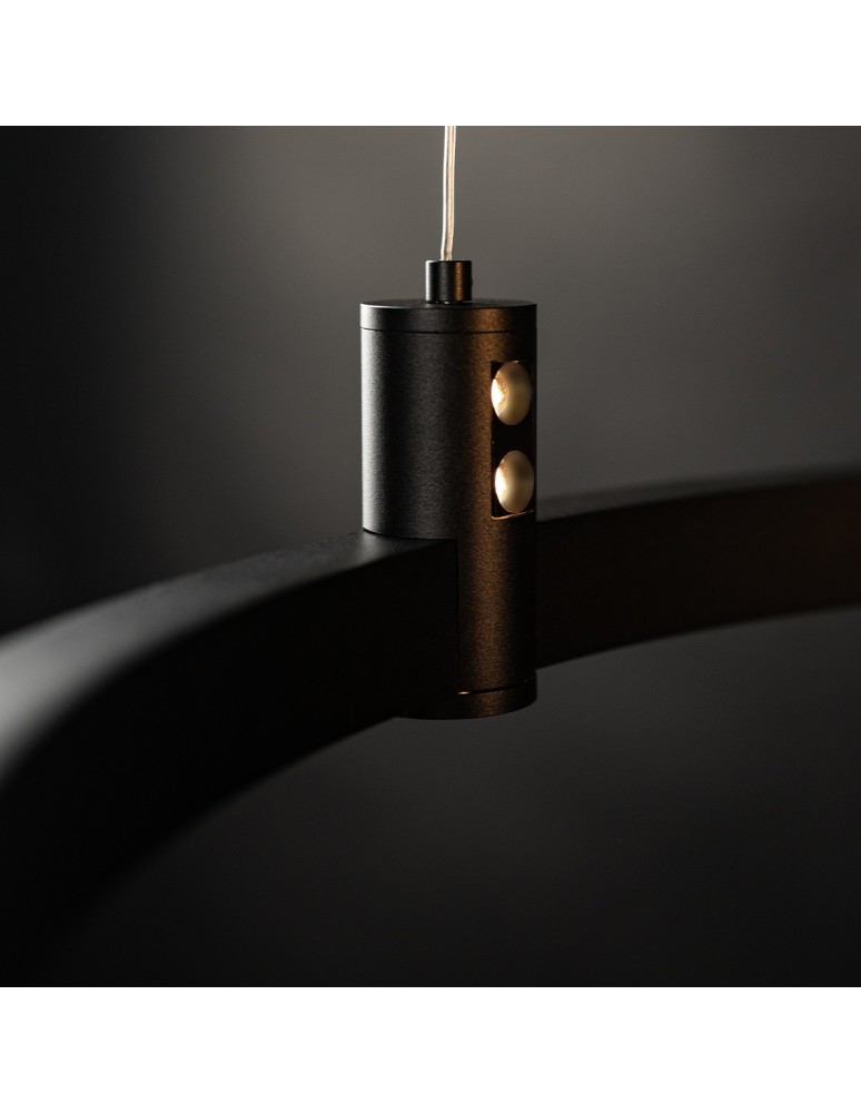 Pendant lamps circles - Altavola Design Led pendant lamp Diamante No.2 CO1 60 cm black  - product kolory-swiatla.pl 3