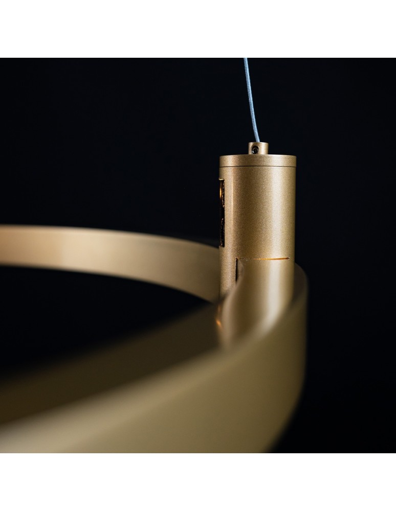 Pendant lamps circles - Altavola Design Led pendant lamp Diamante No.2 CO1 60 cm gold  - product kolory-swiatla.pl 4