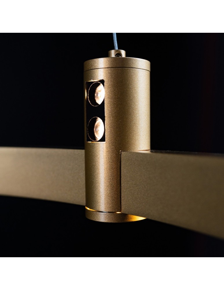 Pendant lamps circles - Altavola Design Led pendant lamp Diamante No.2 CO1 60 cm gold  - product kolory-swiatla.pl 5