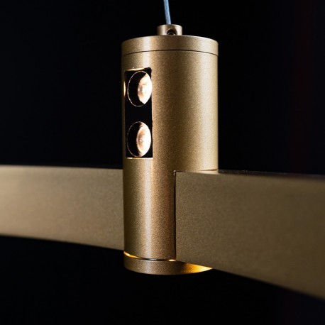 Altavola Design Ledowa lampa wisząca Diamante No.2 CO1 60 cm złota 