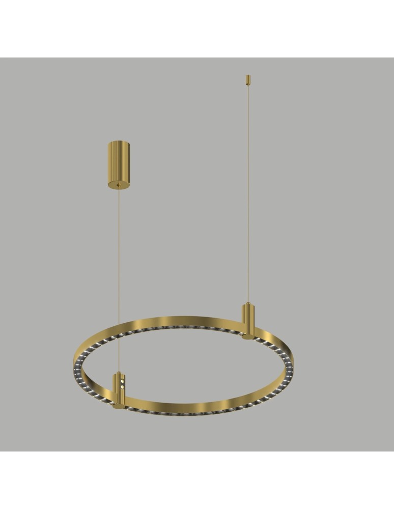 Pendant lamps circles - Altavola Design Led pendant lamp Diamante No.2 CO1 60 cm gold  - product kolory-swiatla.pl 6