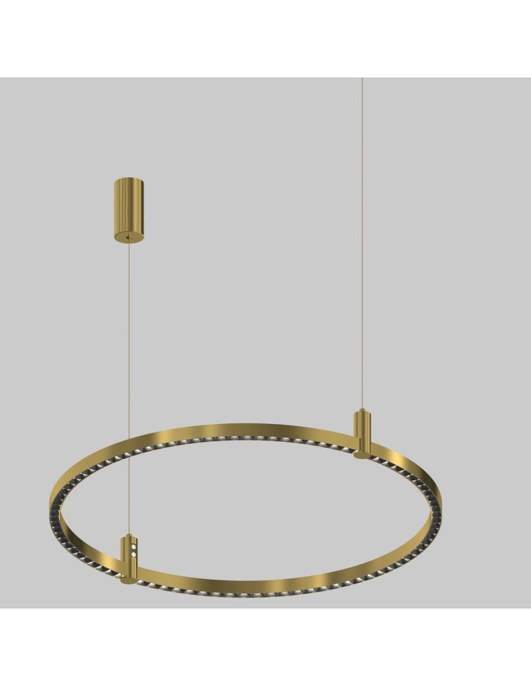 Pendant lamps circles - Altavola Design Led pendant lamp Diamante No.2 CO1 80 cm gold  - product kolory-swiatla.pl 6