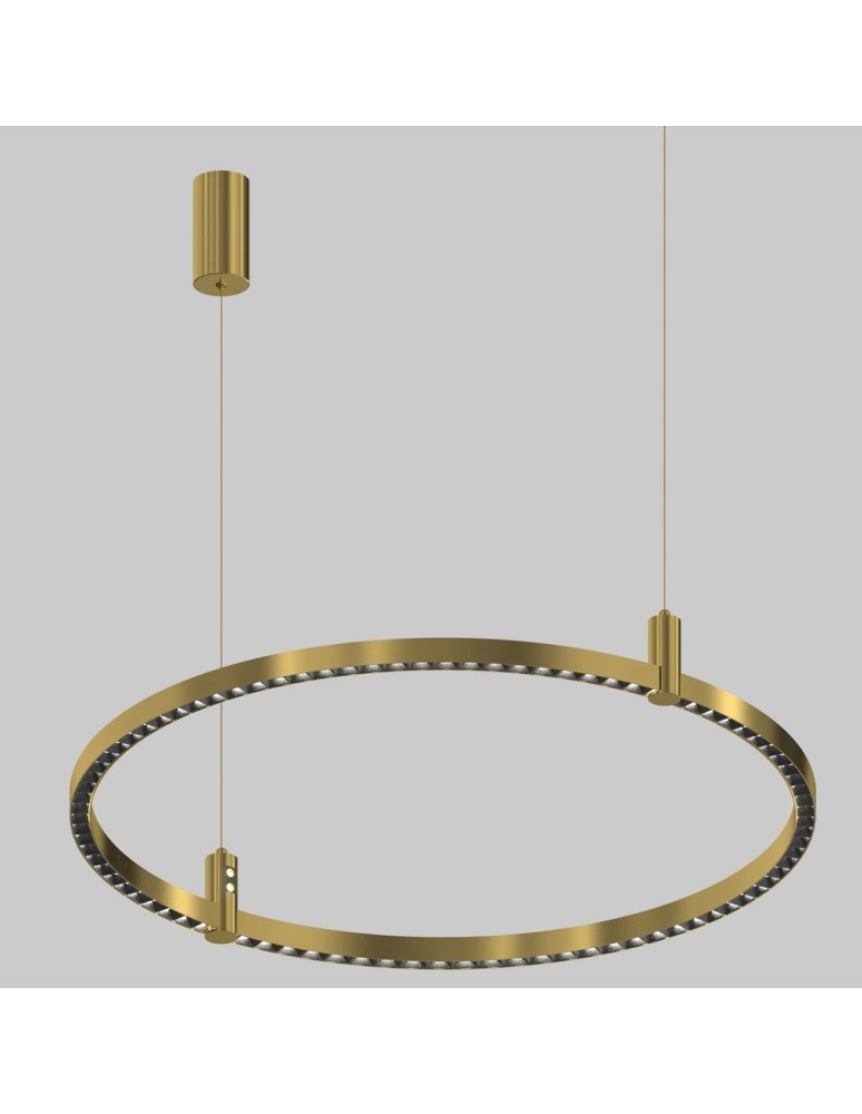 Pendant lamps circles - Altavola Design Led pendant lamp Diamante No.2 CO1 100 cm gold  - product kolory-swiatla.pl 6