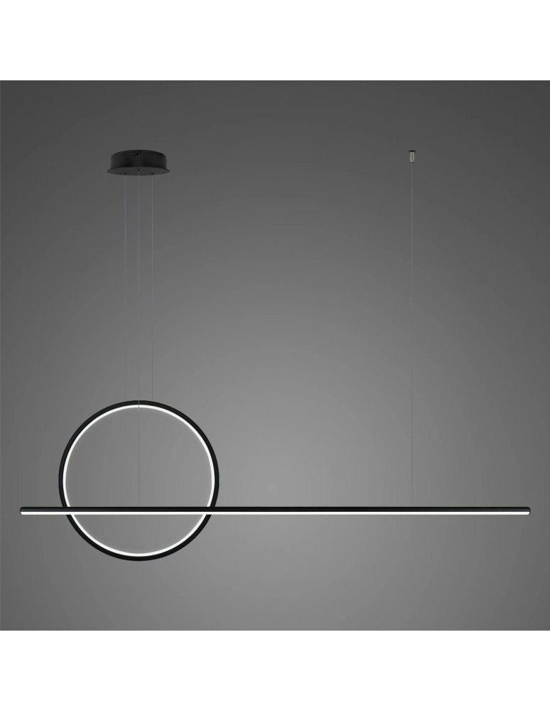 Pendant lamps over the island - Altavola Design LINEA No.2 pendant lamp ¶ 40 cm black 4k  - product kolory-swiatla.pl 1