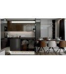 Pendant lamps over the island - Altavola Design LINEA No.2 pendant lamp ¶ 40 cm black 4k  - product 3