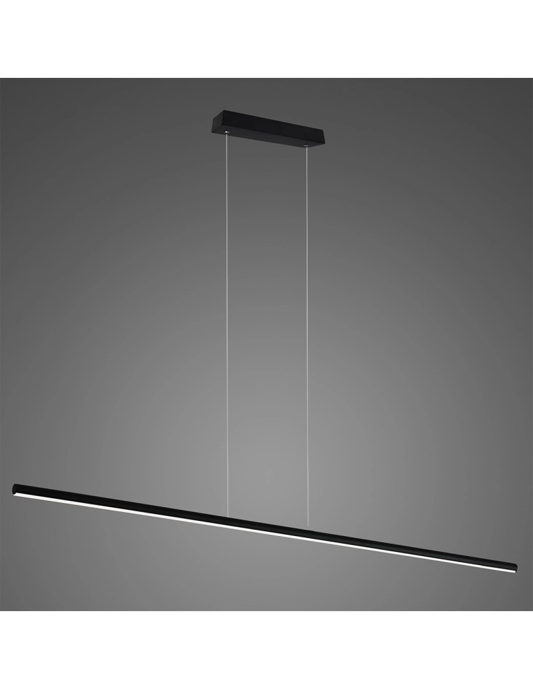 Pendant lamps over the island - Altavola Design LINEA No.1 pendant lamp 120cm 3k 20W black   - product kolory-swiatla.pl 1