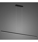 Pendant lamps over the island - Altavola Design LINEA No.1 pendant lamp 120cm 4k 20W black  - product 1
