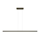 Pendant lamps over the island - Altavola Design LINEA No.1 pendant lamp 100cm 3k 16W black   - product 2
