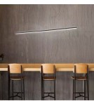 Pendant lamps over the island - Altavola Design LINEA No.1 pendant lamp 100cm 3k 16W black   - product 4