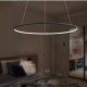 Altavola Design Lampa wisząca Ledowe Okręgi No.1 Φ80 cm in 3k 43W czarna 