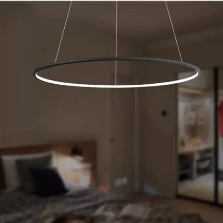 Altavola Design Lampa wisząca Ledowe Okręgi No.1 Φ80 cm in 3k 43W czarna 