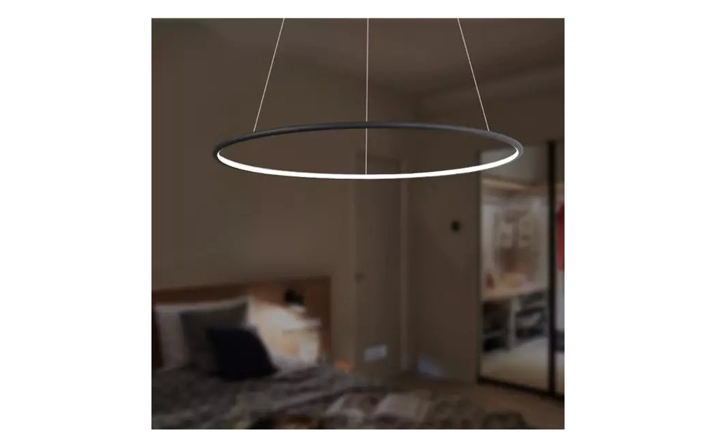 Altavola Design Lampa wisząca Ledowe Okręgi No.1 Φ80 cm in 3k 43W czarna 