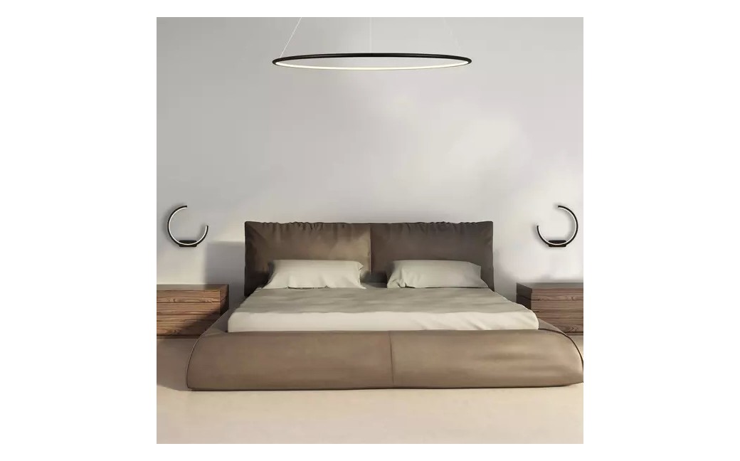 Altavola Design Lampa wisząca Ledowe Okręgi No.1 Φ80 cm in 3k 43W czarna 