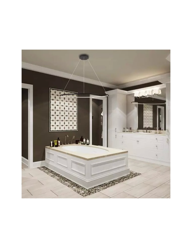 Pendant lamps circles - Altavola Design Led Circles Pendant Lamp No.1 dia.80cm in 4k 43W black  - product kolory-swiatla.pl 3