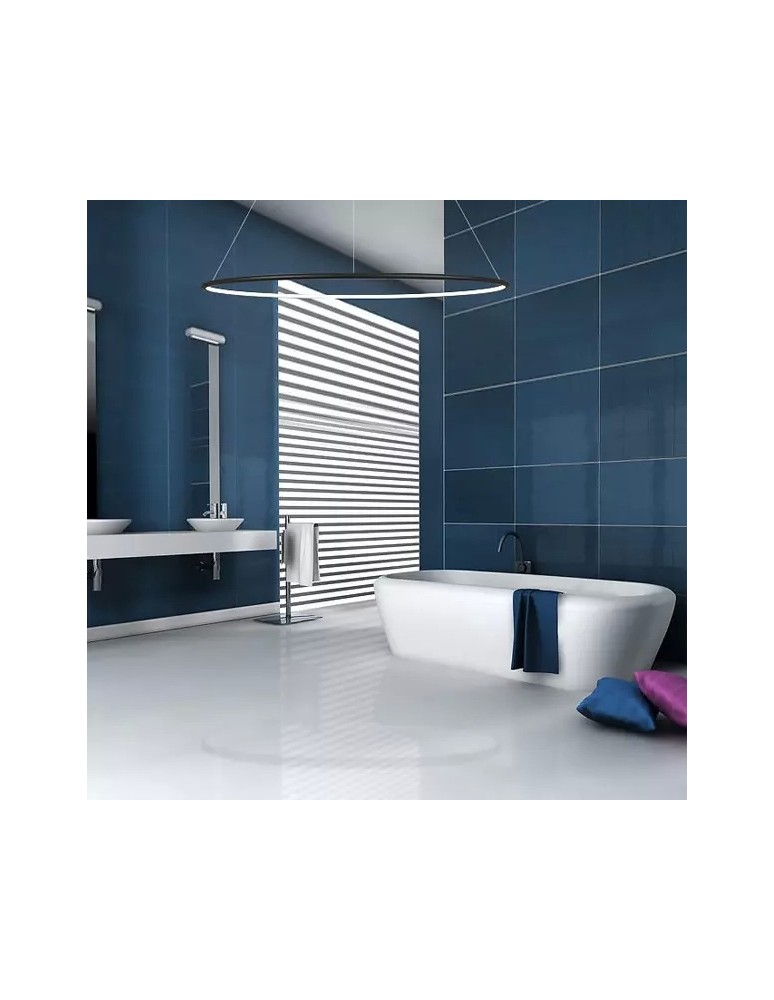 Pendant lamps circles - Altavola Design Led Circles Pendant Lamp No.1 dia.80cm in 4k 43W black  - product kolory-swiatla.pl 5