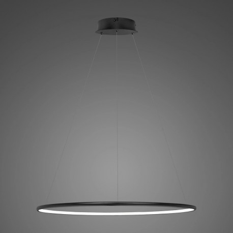 Altavola Design Lampa wisząca Ledowe Okręgi No.1 Φ60 cm in 3k 32W czarna 