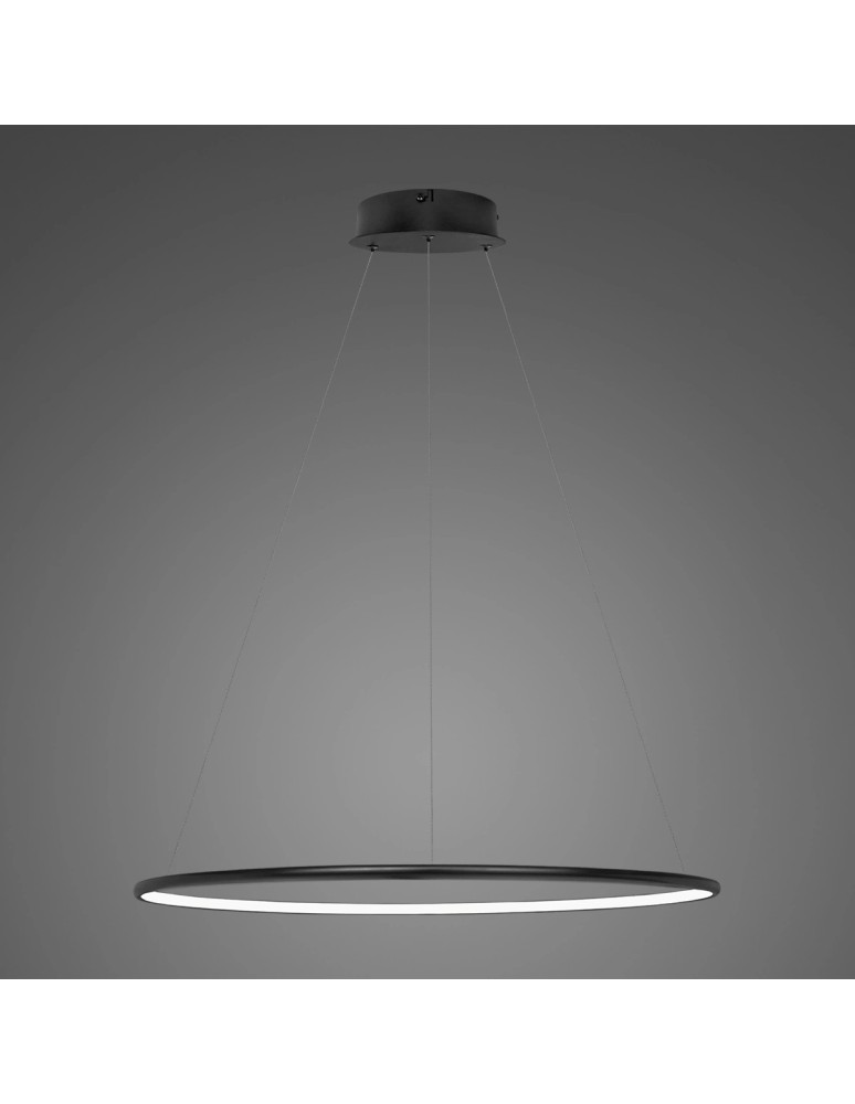 Pendant lamps circles - Altavola Design Led Circles Pendant Lamp No.1 dia.60cm in 3k 32W black   - product kolory-swiatla.pl 1