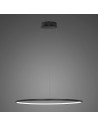 Altavola Design Lampa wisząca Ledowe Okręgi No.1 Φ60 cm in 3k 32W czarna  