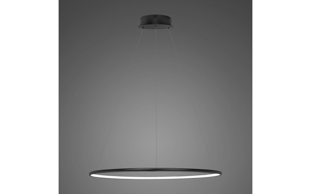 Altavola Design Lampa wisząca Ledowe Okręgi No.1 Φ60 cm in 3k 32W czarna 