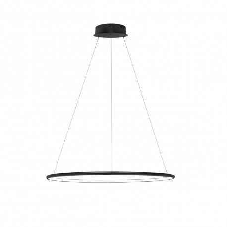 Altavola Design Lampa wisząca Ledowe Okręgi No.1 Φ60 cm in 3k 32W czarna 