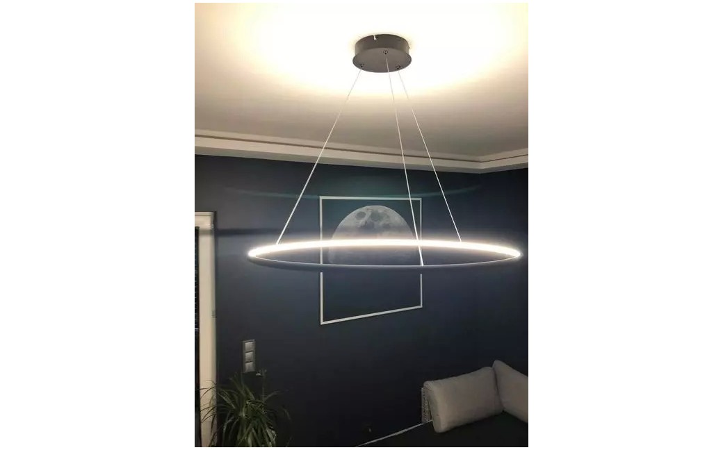 Altavola Design Lampa wisząca Ledowe Okręgi No.1 Φ60 cm in 4k 32W czarna 