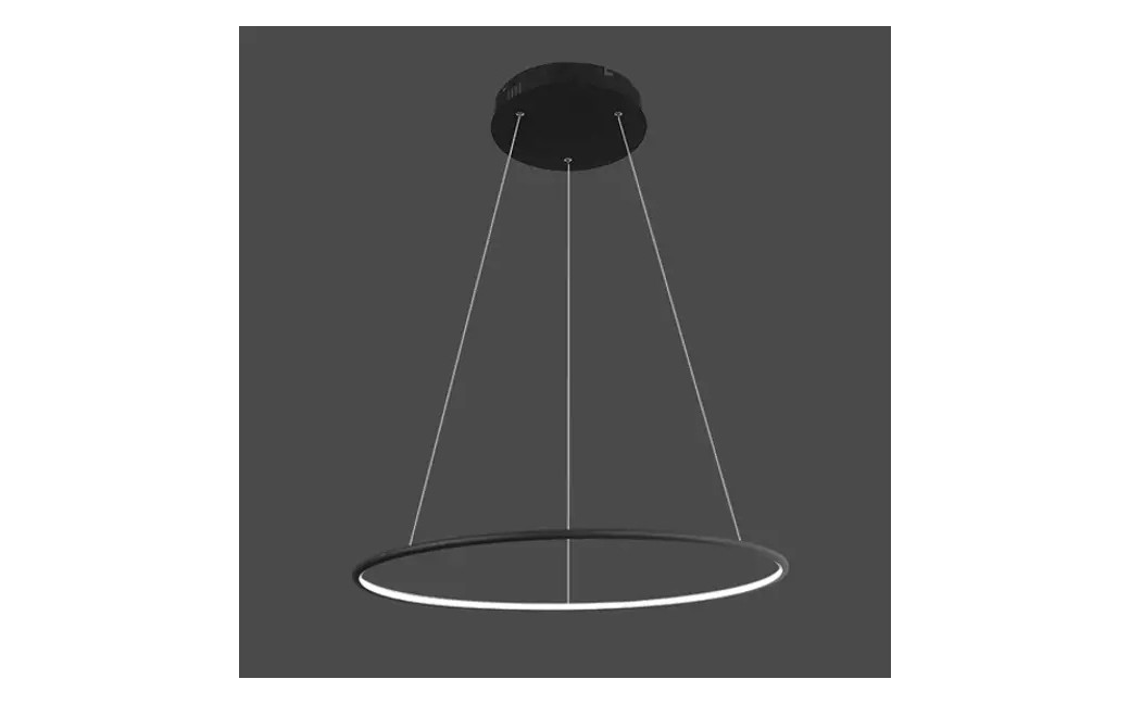 Altavola Design Lampa wisząca Ledowe Okręgi No.1 Φ60 cm in 4k 32W czarna 