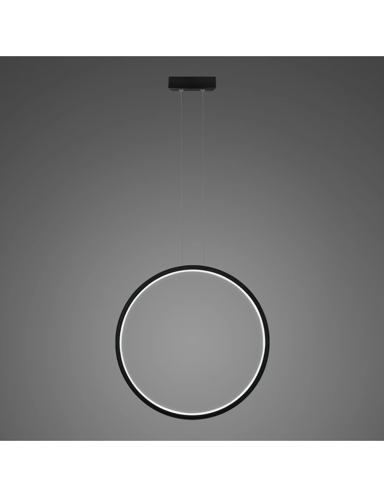 Pendant lamps circles - Altavola Design Led circles pendant lamp No.1 X dia.80cm in 3k 43W black  - product kolory-swiatla.pl 1