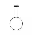 Pendant lamps circles - Altavola Design Led circles pendant lamp No.1 X dia.80cm in 3k 43W black  - product 2