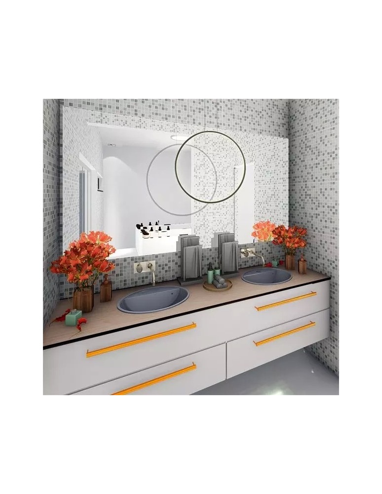 Pendant lamps circles - Altavola Design Led circles pendant lamp No.1 X dia.80cm in 3k 43W black  - product kolory-swiatla.pl 3