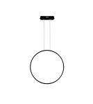 Pendant lamps circles - Altavola Design Led circles pendant lamp No.1 X dia.60cm in 3k 32W black  - product 2