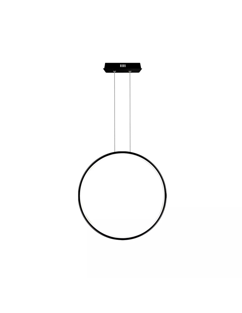 Pendant lamps circles - Altavola Design Led circles pendant lamp No.1 X dia.60cm in 3k 32W black  - product kolory-swiatla.pl 2