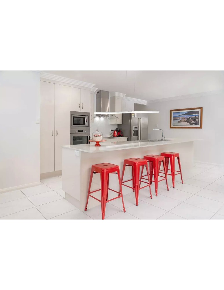 Pendant lamps over the island - Altavola Design LINEA No.1 pendant lamp 120 cm 4k 20W white   - product kolory-swiatla.pl 2